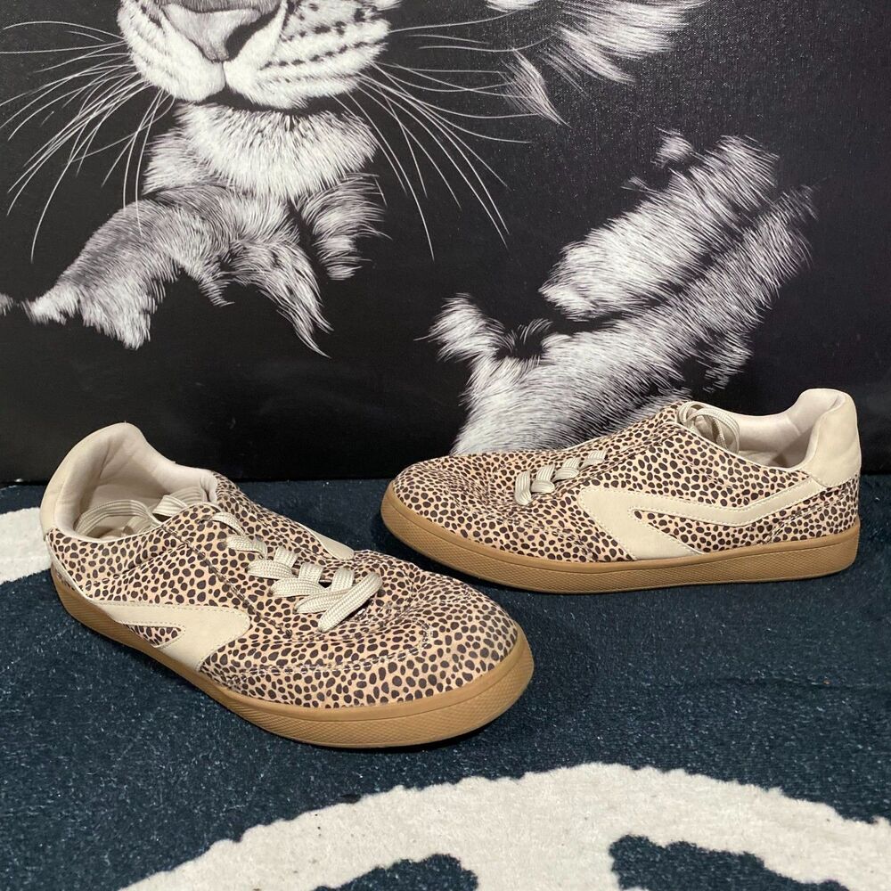 DV by Dolce Vita Voyage Athletic Sneaker Women's 9.5 Brown Leopard Cushioned